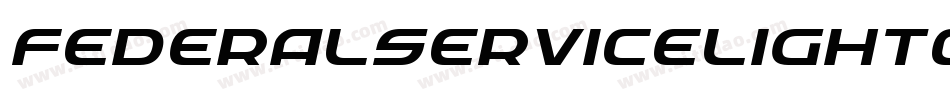 FederalServiceLightCondensedItalic-Jo2E字体转换