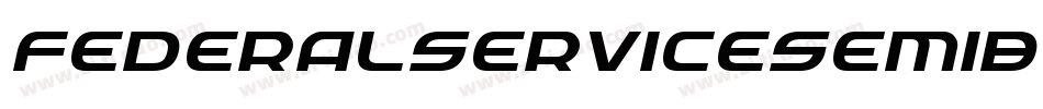 FederalServiceSemiBoldExpandedItalic-1Ae4字体转换