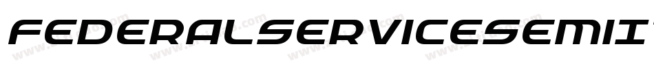 FederalServiceSemiItalic-Bw1l字体转换