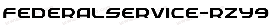 FederalService-rZY9字体转换