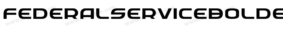 FederalServiceBoldExpandeditalic-PEyg字体转换