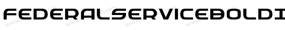 FederalServiceBoldItalic-L0yg字体转换
