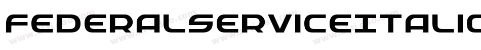 FederalServiceItalic-x1O8字体转换