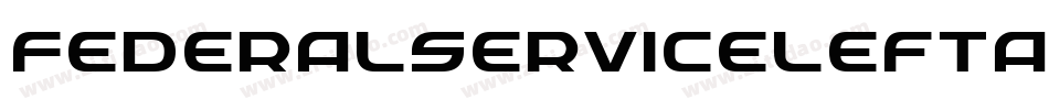 FederalServiceLeftalic-Av9x字体转换