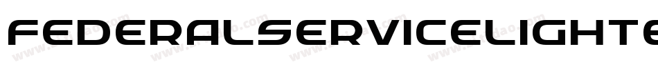 FederalServiceLightExpanded-GLry字体转换