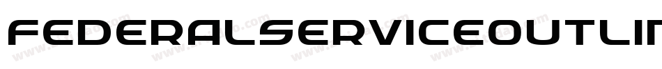FederalServiceOutlineItalic-6ldM字体转换