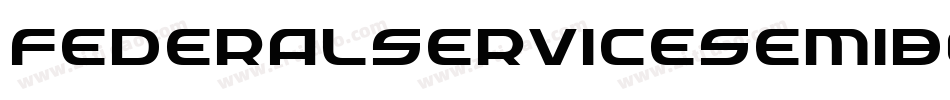 FederalServiceSemiBoldCondensedItalic-l0je字体转换