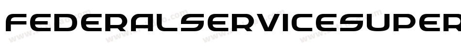 FederalServiceSuperItalic-81xB字体转换