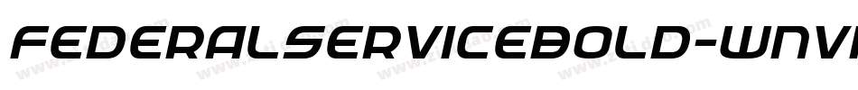 FederalServiceBold-wnvn字体转换