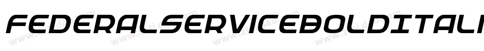 FederalServiceBoldItalic-L0yg字体转换