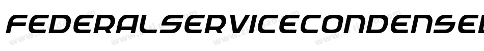 FederalServiceCondensedItalic-gLAY字体转换