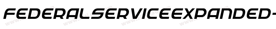 FederalServiceExpanded-oaRV字体转换