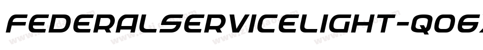 FederalServiceLight-qO6x字体转换