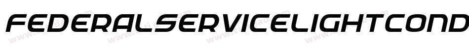 FederalServiceLightCondensedItalic-Jo2E字体转换