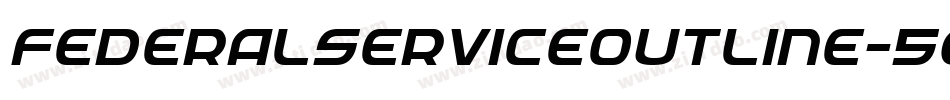 FederalServiceOutline-5GPx字体转换