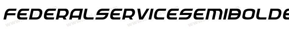 FederalServiceSemiBoldExpandedItalic-1Ae4字体转换