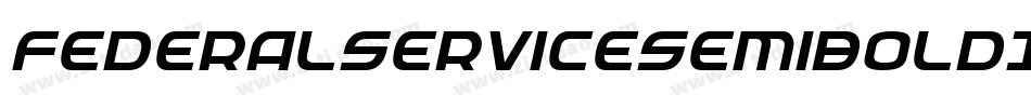 FederalServiceSemiBoldItalic-RZBl字体转换