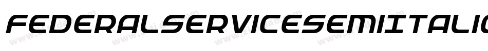 FederalServiceSemiItalic-Bw1l字体转换