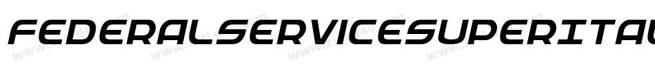 FederalServiceSuperItalic-81xB字体转换