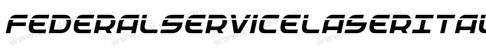 FederalServiceLaserItalic-DmBd字体转换