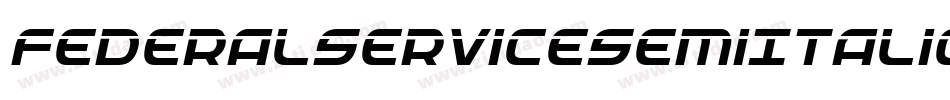 FederalServiceSemiItalic-Bw1l字体转换