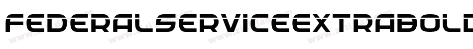 FederalServiceExtrabold-0A84字体转换