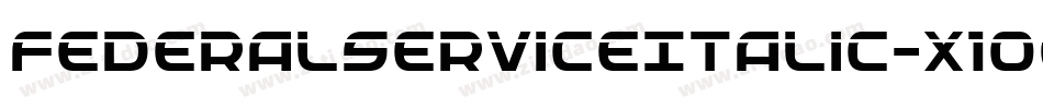 FederalServiceItalic-x1O8字体转换