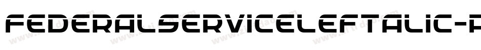 FederalServiceLeftalic-Av9x字体转换