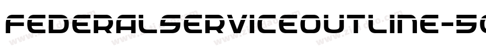 FederalServiceOutline-5GPx字体转换