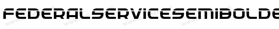 FederalServiceSemiBoldExpandedItalic-1Ae4字体转换
