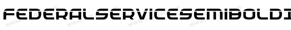 FederalServiceSemiBoldItalic-RZBl字体转换