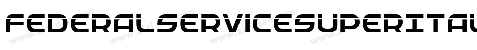 FederalServiceSuperItalic-81xB字体转换