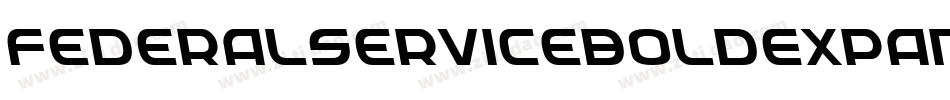 FederalServiceBoldExpandeditalic-PEyg字体转换