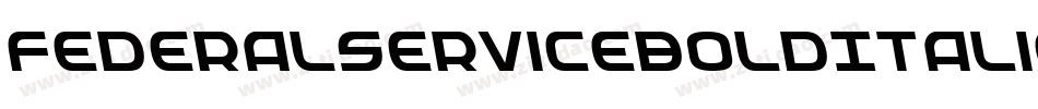FederalServiceBoldItalic-L0yg字体转换