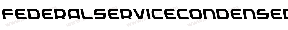 FederalServiceCondensedItalic-gLAY字体转换