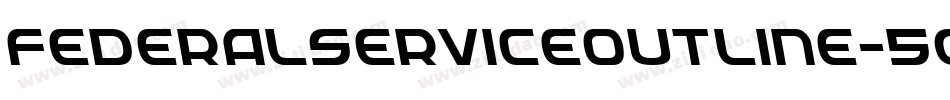 FederalServiceOutline-5GPx字体转换