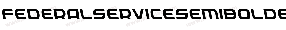 FederalServiceSemiBoldExpandedItalic-1Ae4字体转换