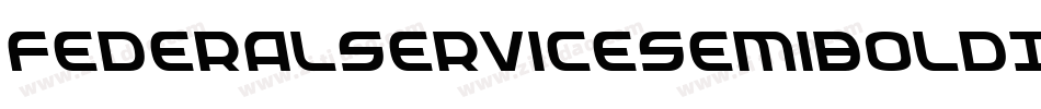 FederalServiceSemiBoldItalic-RZBl字体转换