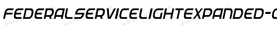 FederalServiceLightExpanded-GLry字体转换