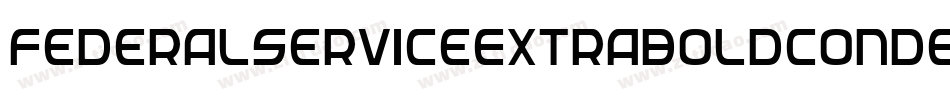 FederalServiceExtraboldCondensedItalic-WnKz字体转换