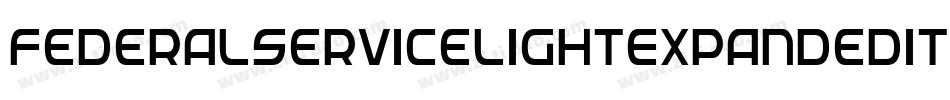 FederalServiceLightExpandeditalic-jojj字体转换