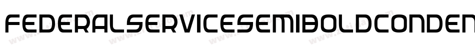 FederalServiceSemiBoldCondensedItalic-l0je字体转换