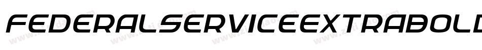 FederalServiceExtraboldItalic-OanA字体转换