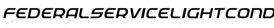 FederalServiceLightCondensedItalic-Jo2E字体转换