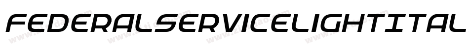 FederalServiceLightItalic-zBgG字体转换