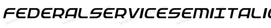 FederalServiceSemiItalic-Bw1l字体转换