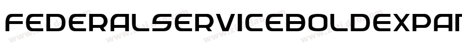 FederalServiceBoldExpandeditalic-PEyg字体转换