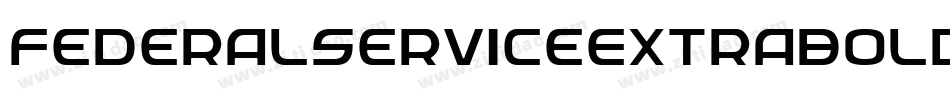 FederalServiceExtrabold-0A84字体转换