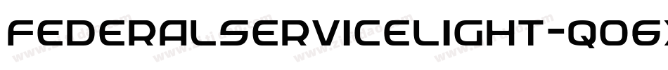 FederalServiceLight-qO6x字体转换