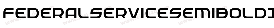 FederalServiceSemiBoldItalic-RZBl字体转换